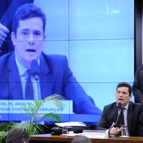 Em audiência na Câmara, juiz Sérgio Moro sugere medidas para combate à corrupção