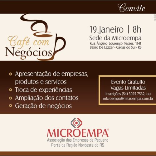 Microempa abre o Café com Negócios 2017
