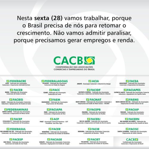 CACB funcionará normalmente nesta sexta-feira (28)