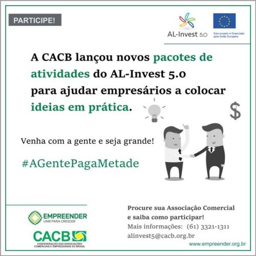 A gente paga metade: campanha quer estimular empresários a participarem do AL-Invest 5.0