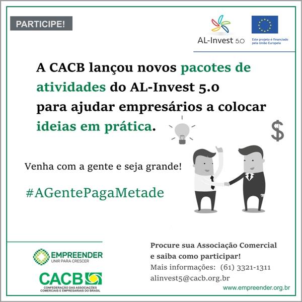 A gente paga metade: campanha quer estimular empresários a participarem do AL-Invest 5.0