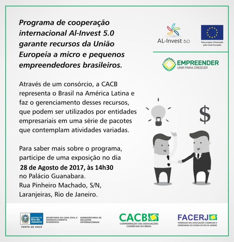 AL-Invest 5.0: cooperação internacional é tema de evento no Rio de Janeiro