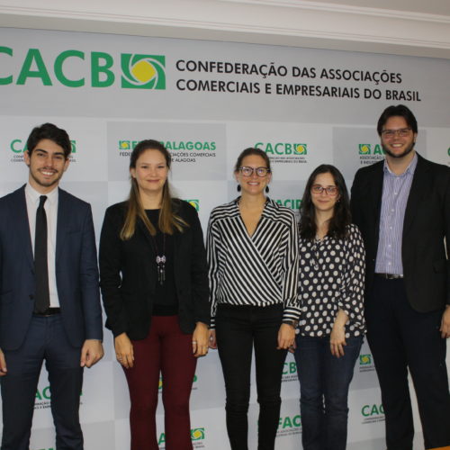 Representantes da Conaje estiveram na CACB para discutir parceria entre as entidades