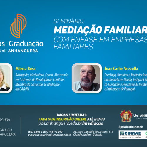 Centro Universitário de Goiás discute mediação familiar em seminário