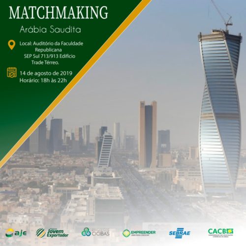 Matchmaking com o mercado da Árabe ocorrerá em Brasília