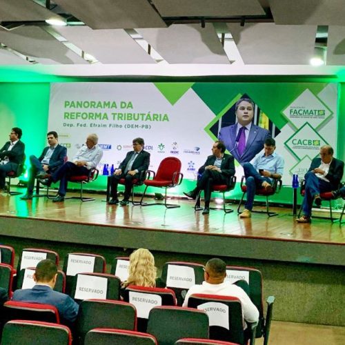 Reforma tributária é necessária para o desenvolvimento do país, diz deputado Efraim durante palestra em Cuiabá