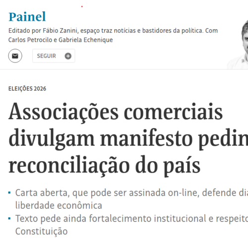 Folha S. Paulo destaca manifesto da CACB pela reconciliação no país